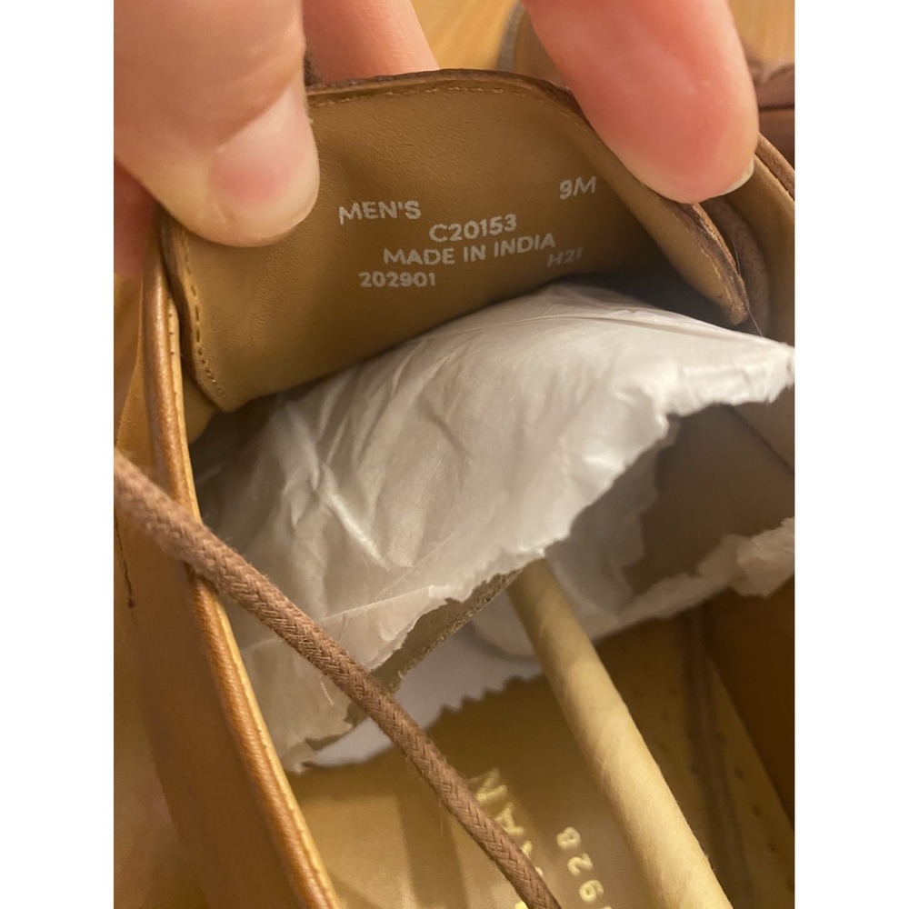 Cole Haan Oxford Style Tan Brown Dress Shoes Men Sz 9 C20153 - Picture 5 of 6